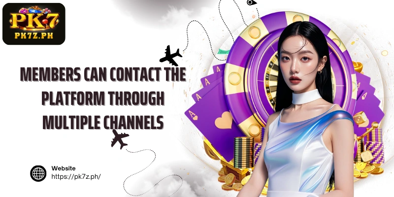 Members can contact the platform through multiple channels
